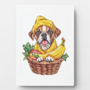 Banana Boxer � Funny Fruit Dog Plaque