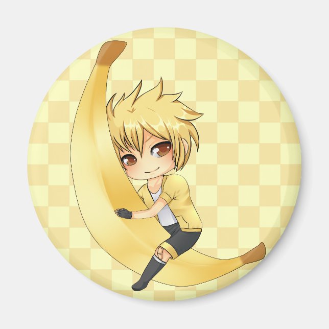 Banana Boy chibi Magnet (Front)