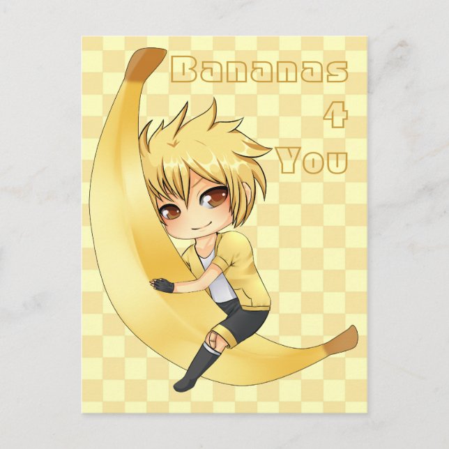 Banana Boy chibi Postcard (Front)