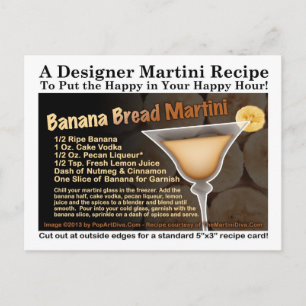 Banana Bread Martini Recipe Postcard