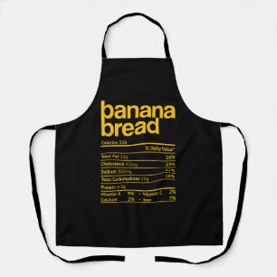 Banana Bread Nutrition Facts Funny Thanksgiving Ch Apron