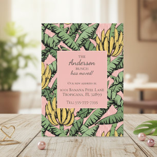 Banana Bunch New Address Moving Announcement Cards