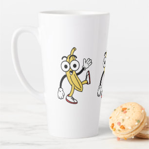 Banana Cartoon Latte Mug