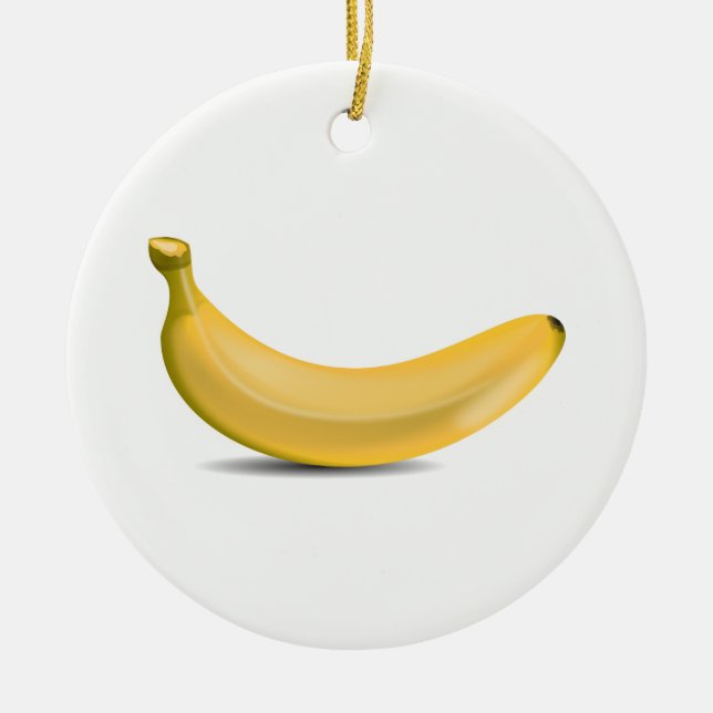 Banana Ceramic Ornament (Front)