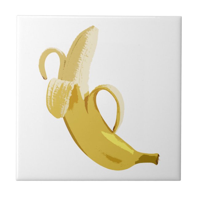 Banana Ceramic Tile (Front)