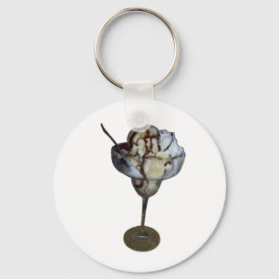 Banana Chocolate Sundae Key Ring