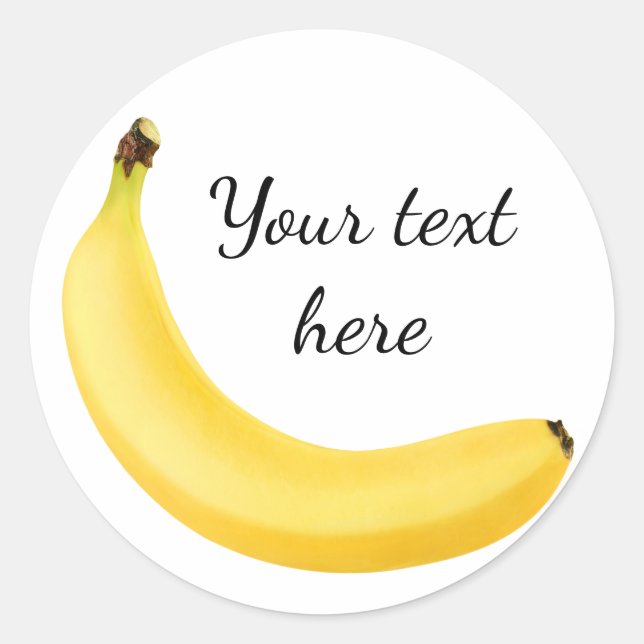 Banana Classic Round Sticker (Front)