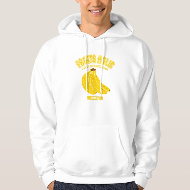 Banana (college-style illustration) hoodie (Front)