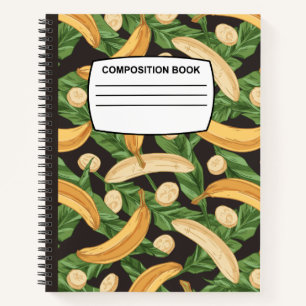 Banana composition notebook wide ruled
