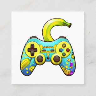 Banana Controlled 01 Square Business Card