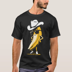 Banana Cowboy Cowgirl Country Western Novelty T-Shirt