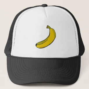 Banana Crayon Drawing Trucker Hat