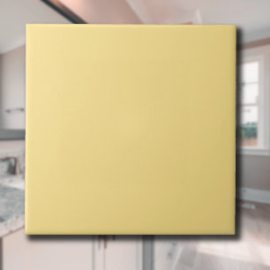 Banana Cream Solid Colour Classic Elegant Ceramic Tile