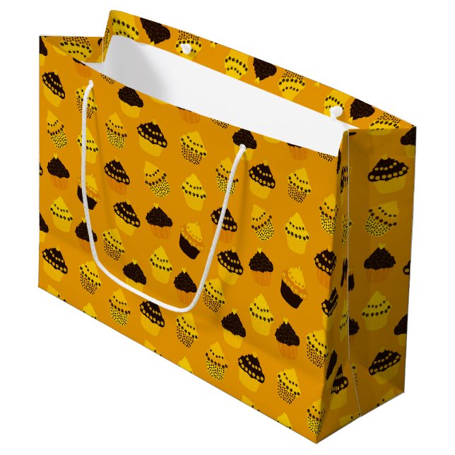 Banana cupcakes large gift bag (Front Angled)