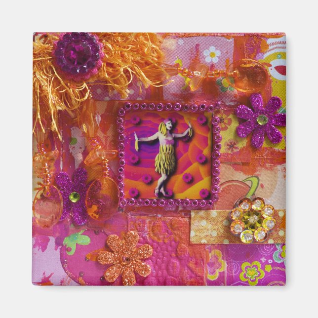 Banana Dress Lady Magnet (Front)