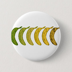 Banana Evolution 6 Cm Round Badge