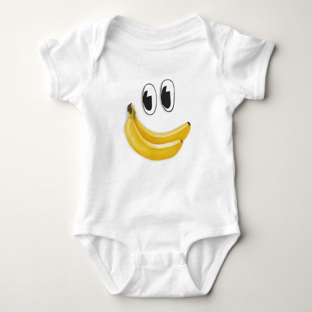 banana face baby bodysuit (Front)