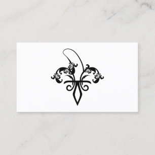banana fleur de lis business card
