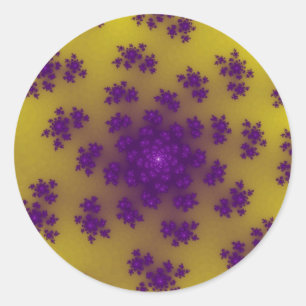 Banana Floral Sprinkles Classic Round Sticker