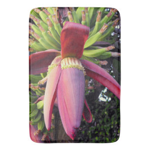 Banana Flower Closeup Bath Mat