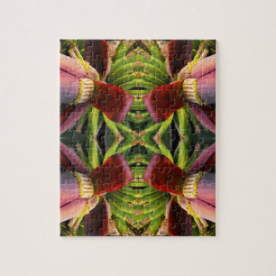 Banana Flower Pattern Jigsaw Puzzle
