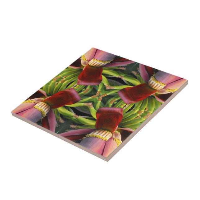 Banana Flower Pattern Tile (Side)
