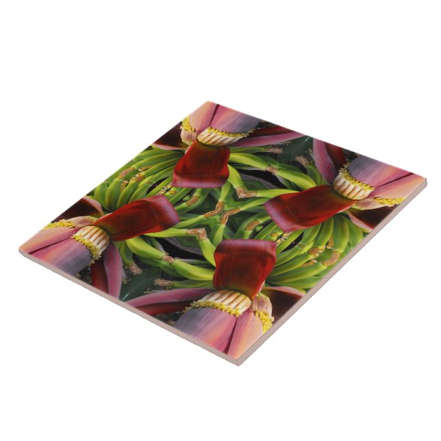 Banana Flower Pattern Tile (Side)