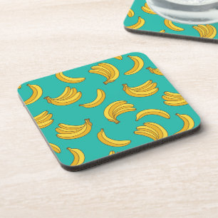 Banana Fruit Fun Pattern Coaster