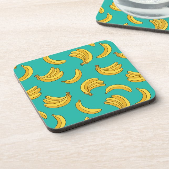 Banana Fruit Fun Pattern Coaster (Left Side)