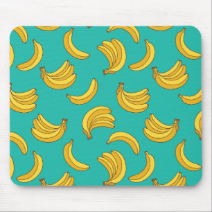 Banana Fruit Fun Pattern Mouse Pad