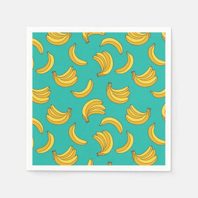 Banana Fruit Fun Pattern Napkin (Front)