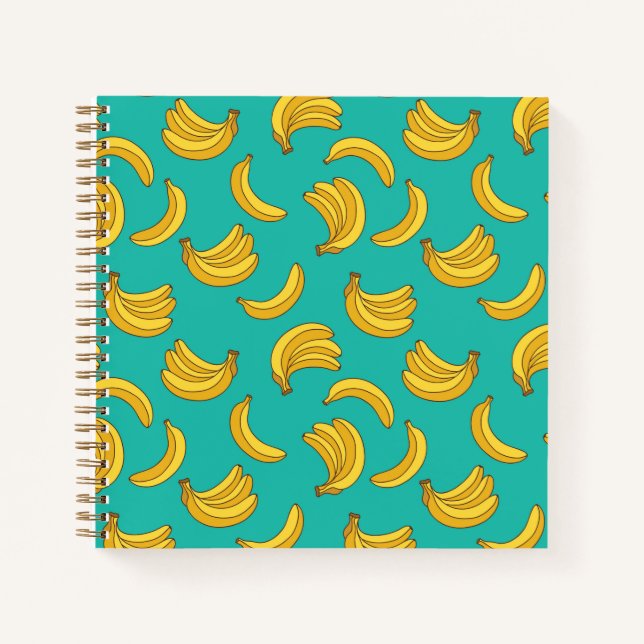 Banana Fruit Fun Pattern Notebook (Front)