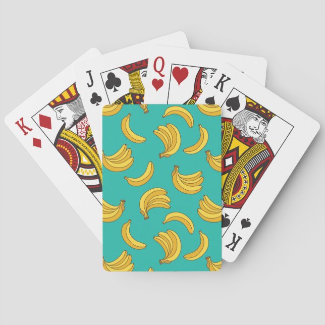 Banana Fruit Fun Pattern Playing Cards (Back)