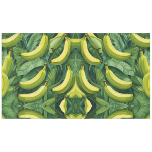 Banana Fruits and Leaves Tropical Mood  Tablecloth