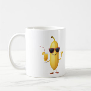 Banana Fun Cheerful Vacation Tropical Drink Party Coffee Mug