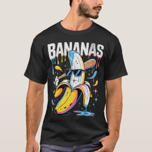 Banana Funny Baseball Drip Youth Boys Girls Sport T-Shirt