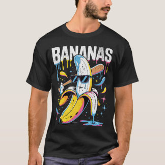 Banana Funny Baseball Drip Youth Boys Girls Sport T-Shirt