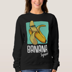 Banana Funny Fruit Lover Tropical Yellow Friends S Sweatshirt