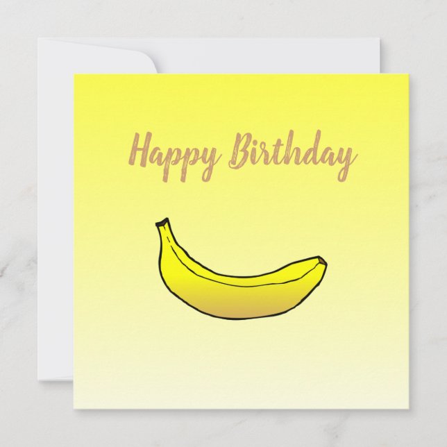 Banana Happy Birthday Card (Front)