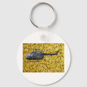 BANANA HELICOPTER KEY RING