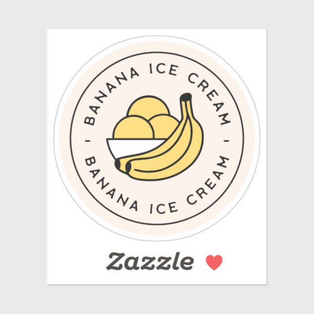 Banana ice cream aesthetic cute (Sheet)