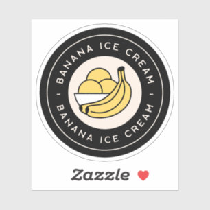 Banana ice cream flavour black