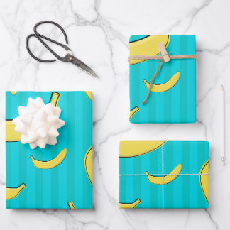 Banana Illustration Wrapping Paper Sheet