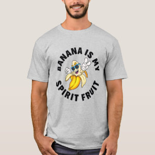 Banana Is My Spirit Fruit Vegan Food Lover Funny T-Shirt