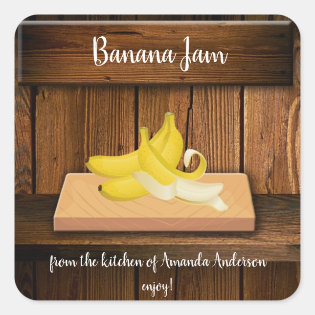 Banana Jam Sq Product Label (Front)