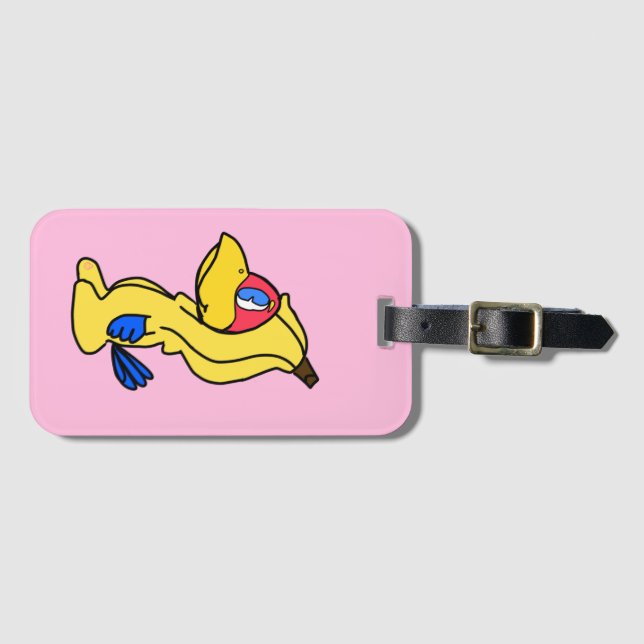 banana jayhawk luggage tag (Front Horizontal)