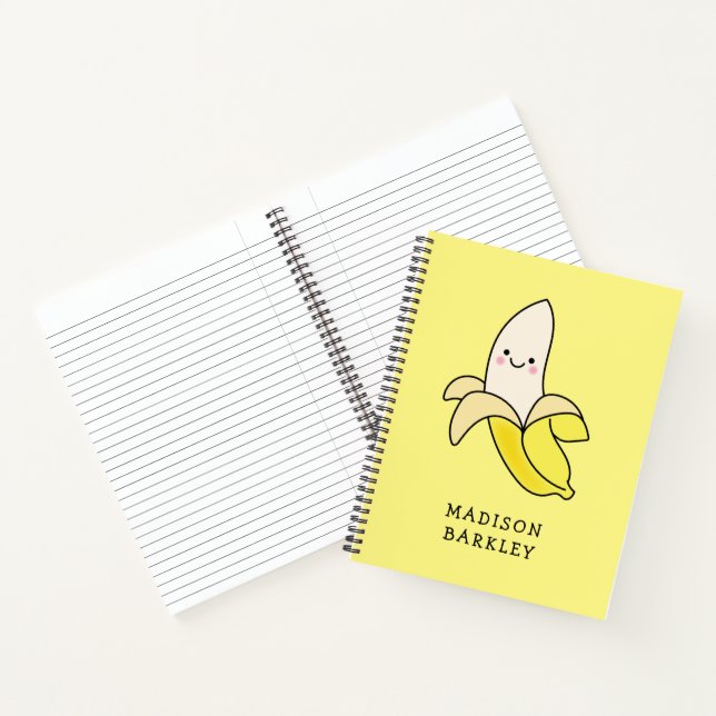 Banana Kid's Cute Kawaii Notebook (Inside)