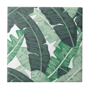 Banana Leaf Ceramic Tile