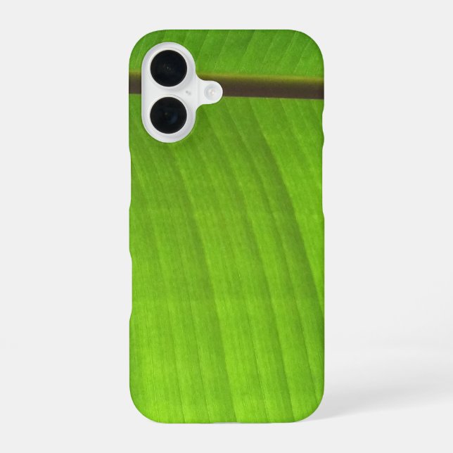 Banana Leaf Close-Up iPhone 16 Case (Back)