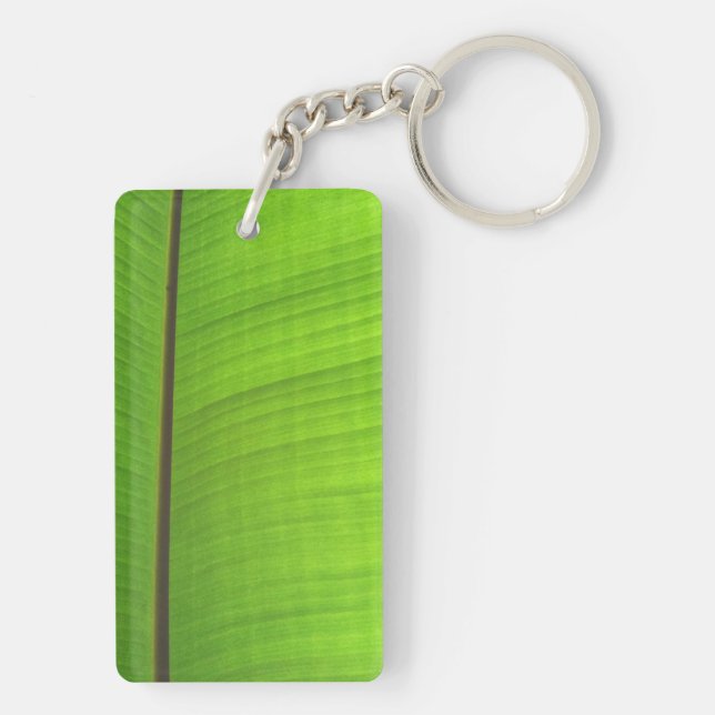 Banana Leaf Close-Up Key Ring (Back)